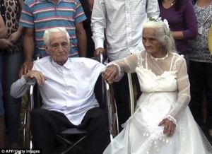 old wedding couple